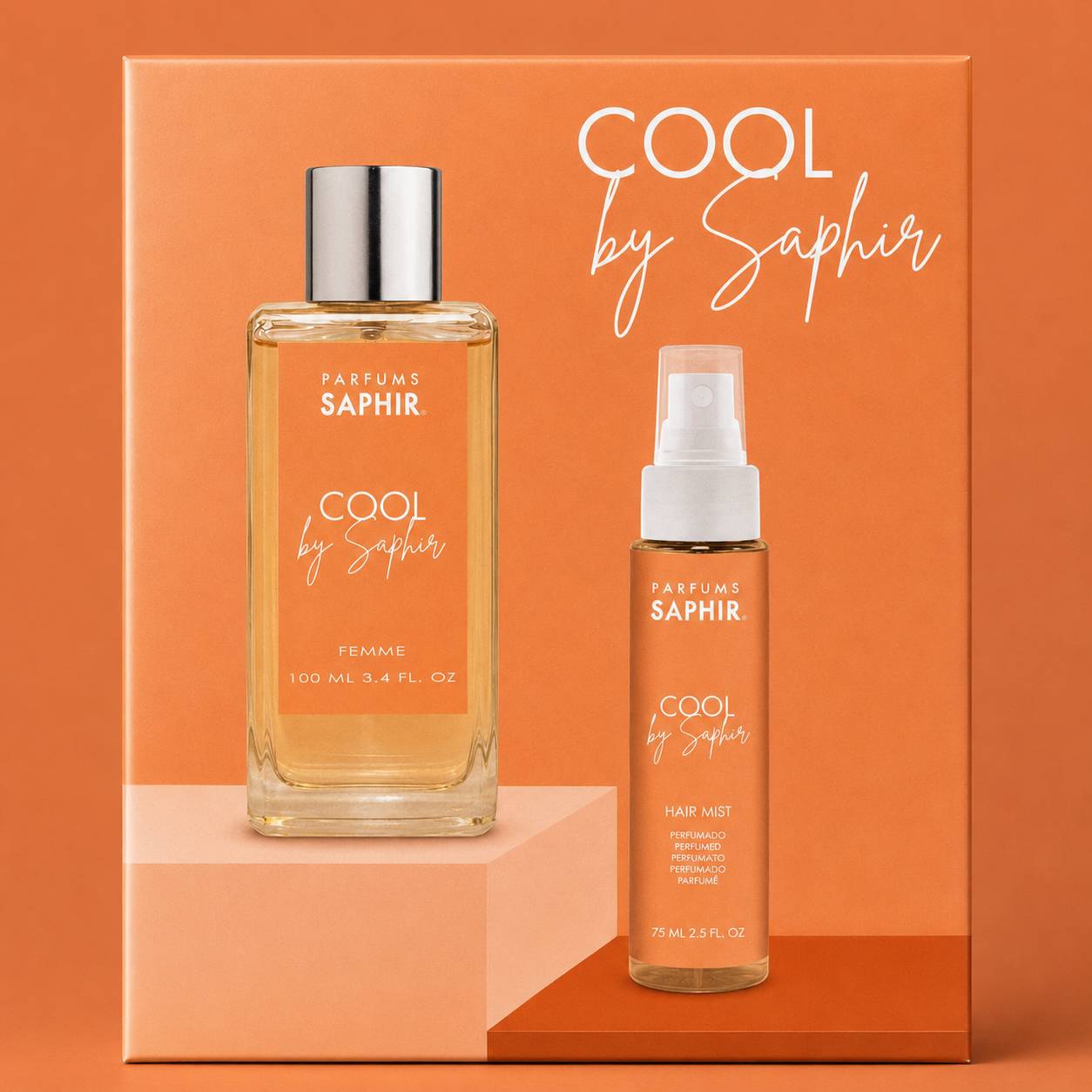 Cool by Saphir – Coffret Parfum & Hair Mist