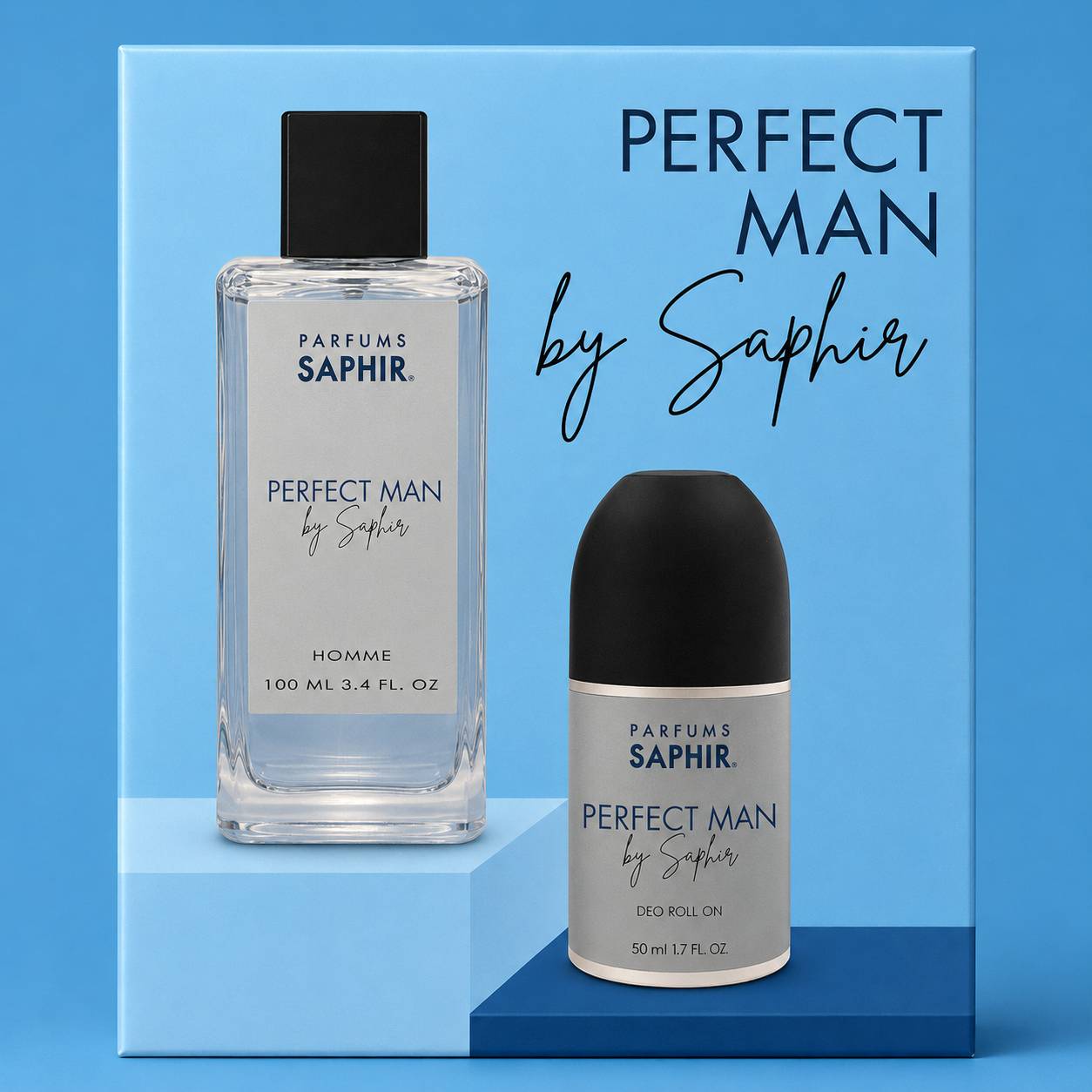 Perfect Man by Saphir – Coffret Parfum & Déodorant Roll-On