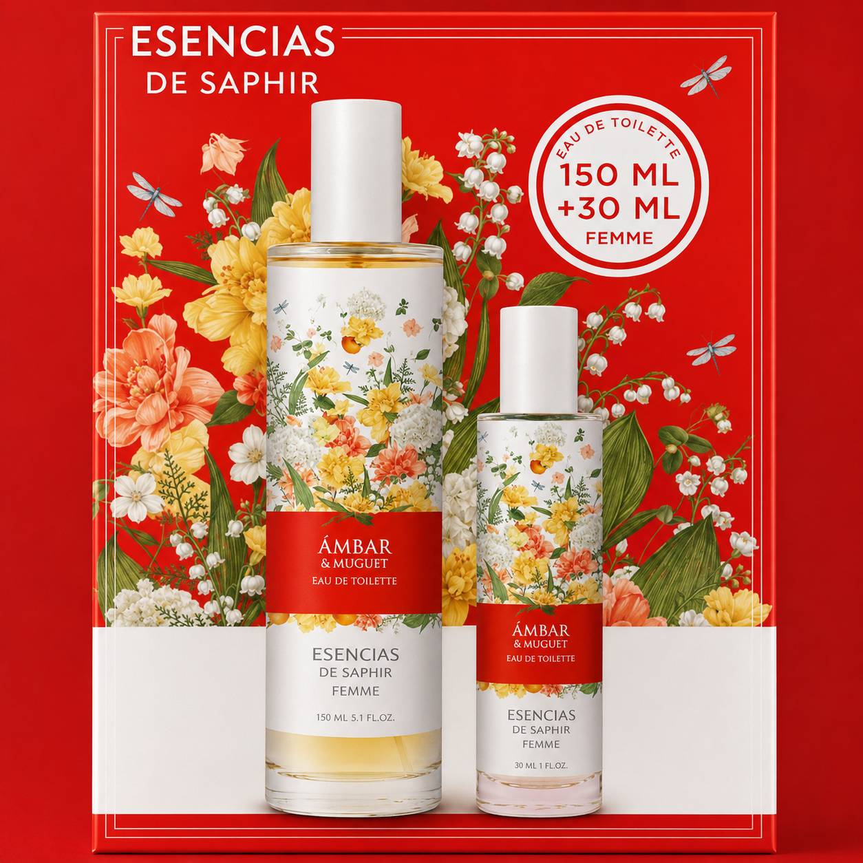 Ámbar & Muguet – Coffret Esencias de Saphir Femme