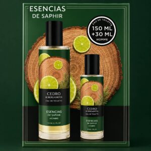 Cedro & Bergamota – Coffret Esencias de Saphir Homme